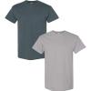 Gildan Hammer Adult T-Shirt, 2-Pack, Style GH000((1) Gravel + (1) Dark Heather)