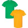 Gildan Hammer Adult T-Shirt, 2-Pack, Style GH000((1) Irish Green + (1) Gold)