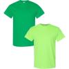 Gildan Hammer Adult T-Shirt, 2-Pack, Style GH000((1) Irish Green + (1) Neon Green)