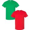 Gildan Hammer Adult T-Shirt, 2-Pack, Style GH000((1) Irish Green + (1) Red)