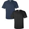 Gildan Hammer Adult T-Shirt, 2-Pack, Style GH000((1) Navy + (1) Black)