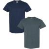 Gildan Hammer Adult T-Shirt, 2-Pack, Style GH000((1) Navy + (1) Dark Heather)
