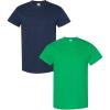 Gildan Hammer Adult T-Shirt, 2-Pack, Style GH000((1) Navy + (1) Irish Green)
