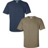 Gildan Hammer Adult T-Shirt, 2-Pack, Style GH000((1) Navy + (1) Prairie Dust)