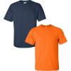 Gildan Hammer Adult T-Shirt, 2-Pack, Style GH000((1) Navy + (1) Safety Orange)