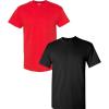 Gildan Hammer Adult T-Shirt, 2-Pack, Style GH000((1) Red + (1) Black)