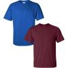Gildan Hammer Adult T-Shirt, 2-Pack, Style GH000((1) Royal + (1) Maroon)