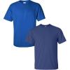 Gildan Hammer Adult T-Shirt, 2-Pack, Style GH000((1) Royal + (1) Metro Blue)