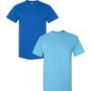 Gildan Hammer Adult T-Shirt, 2-Pack, Style GH000((1) Royal + (1) Sky)