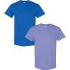 Gildan Hammer Adult T-Shirt, 2-Pack, Style GH000((1) Royal + (1) Violet)