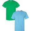 Gildan Hammer Adult T-Shirt, 2-Pack, Style GH000((1) Sky + (1) Irish Green)