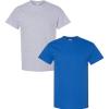 Gildan Hammer Adult T-Shirt, 2-Pack, Style GH000((1) Sport Grey + (1) Royal)
