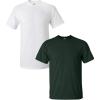 Gildan Hammer Adult T-Shirt, 2-Pack, Style GH000((1) White + (1) Forest)