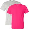Gildan Hammer Adult T-Shirt, 2-Pack, Style GH000(Ash/Heliconia)