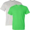 Gildan Hammer Adult T-Shirt, 2-Pack, Style GH000(Ash/Lime)