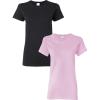 Gildan Hammer Adult T-Shirt, 2-Pack, Style GH000(Black/Lightpink)