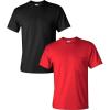 Gildan Hammer Adult T-Shirt, 2-Pack, Style GH000(Black/Red)