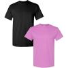 Gildan Hammer Adult T-Shirt, 2-Pack, Style GH000(Black-heather Orchid)
