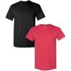 Gildan Hammer Adult T-Shirt, 2-Pack, Style GH000(Black-heather Red)