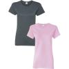 Gildan Hammer Adult T-Shirt, 2-Pack, Style GH000(Dark Heather-light Pink)