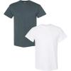 Gildan Hammer Adult T-Shirt, 2-Pack, Style GH000(Dark Heather-white)