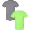 Gildan Hammer Adult T-Shirt, 2-Pack, Style GH000(Graphite-neon)