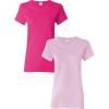Gildan Hammer Adult T-Shirt, 2-Pack, Style GH000(Heliconia/Lightpink)