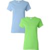 Gildan Hammer Adult T-Shirt, 2-Pack, Style GH000(Lightblue-lime)