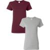 Gildan Hammer Adult T-Shirt, 2-Pack, Style GH000(Maroon/Sport Grey)