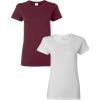 Gildan Hammer Adult T-Shirt, 2-Pack, Style GH000(Maroon/White)