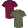 Gildan Hammer Adult T-Shirt, 2-Pack, Style GH000(Maroon-military)