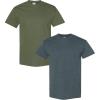 Gildan Hammer Adult T-Shirt, 2-Pack, Style GH000(Military Green + Dark Heather)