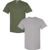 Gildan Hammer Adult T-Shirt, 2-Pack, Style GH000(Military-gravel)