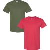 Gildan Hammer Adult T-Shirt, 2-Pack, Style GH000(Military-heather Red)