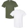 Gildan Hammer Adult T-Shirt, 2-Pack, Style GH000(Military-white)