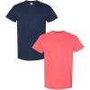 Gildan Hammer Adult T-Shirt, 2-Pack, Style GH000(Navy-coral Silk)