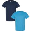 Gildan Hammer Adult T-Shirt, 2-Pack, Style GH000(Navy-heather Sapphire)