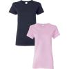 Gildan Hammer Adult T-Shirt, 2-Pack, Style GH000(Navy-lightpink)