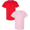 Gildan Hammer Adult T-Shirt, 2-Pack, Style GH000(Red-light Pink)