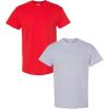 Gildan Hammer Adult T-Shirt, 2-Pack, Style GH000(Red-sport Grey)