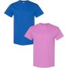 Gildan Hammer Adult T-Shirt, 2-Pack, Style GH000(Royal + Heather Radiant Orchid)