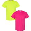 Gildan Hammer Adult T-Shirt, 2-Pack, Style GH000(Safety Green-heliconia)