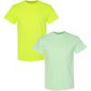 Gildan Hammer Adult T-Shirt, 2-Pack, Style GH000(Safety Green-mint)