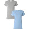 Gildan Hammer Adult T-Shirt, 2-Pack, Style GH000(Sport Grey/Lightblue)