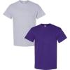 Gildan Hammer Adult T-Shirt, 2-Pack, Style GH000(Sport Grey-purple)