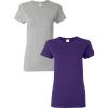 Gildan Hammer Adult T-Shirt, 2-Pack, Style GH000(Sportgrey-purple)
