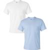 Gildan Hammer Adult T-Shirt, 2-Pack, Style GH000(White/Lightblue)