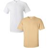 Gildan Hammer Adult T-Shirt, 2-Pack, Style GH000(White/Vegas Gold)
