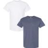 Gildan Hammer Adult T-Shirt, 2-Pack, Style GH000(White-heather Navy)