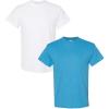 Gildan Hammer Adult T-Shirt, 2-Pack, Style GH000(White-heather Sapphire)